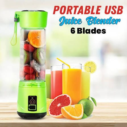 6 Blade Mini Portable USB Juicer Blender