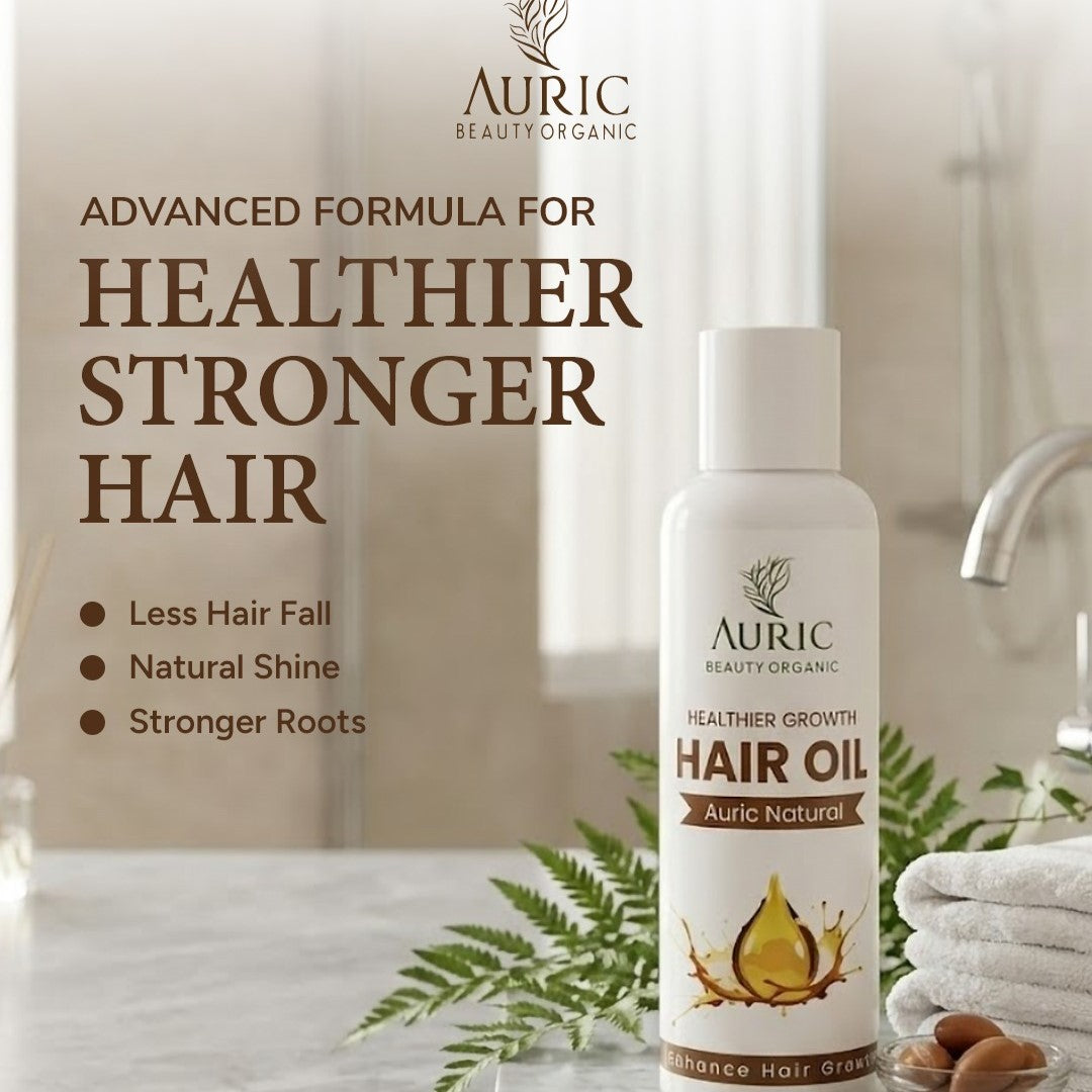 Auric Beauty Organic Cold Pressed Hair Oil