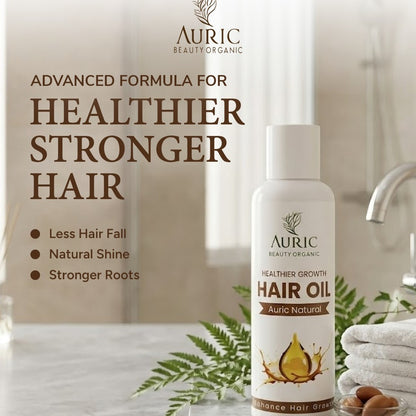 Auric Beauty Organic Cold Pressed Hair Oil