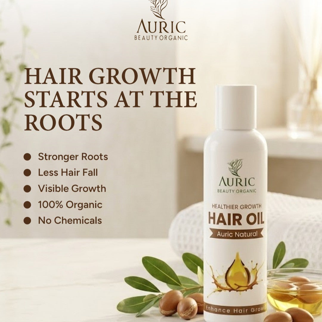 Auric Beauty Organic Cold Pressed Hair Oil
